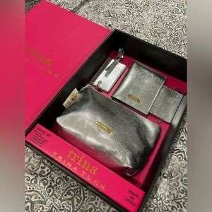 Trina Turk Silver Travel Bag Set (4pc)